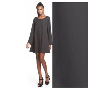 NWT Leith Nordstrom black bell sleeve swing dress